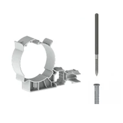 Burgerhout Easysafe muurbeugel PP 80mm wit 400452203
