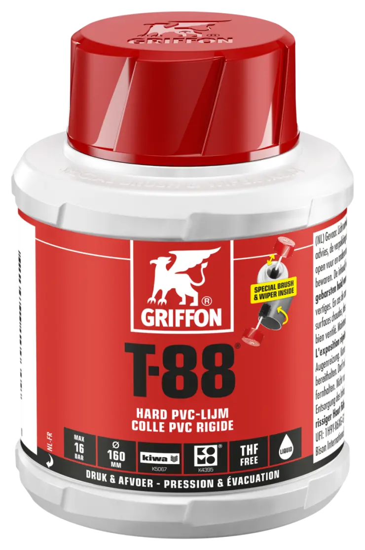 Griffon Hard PVC lijm KIWA-keur
inhoud 250 ml 6110030 | CVketel.nl