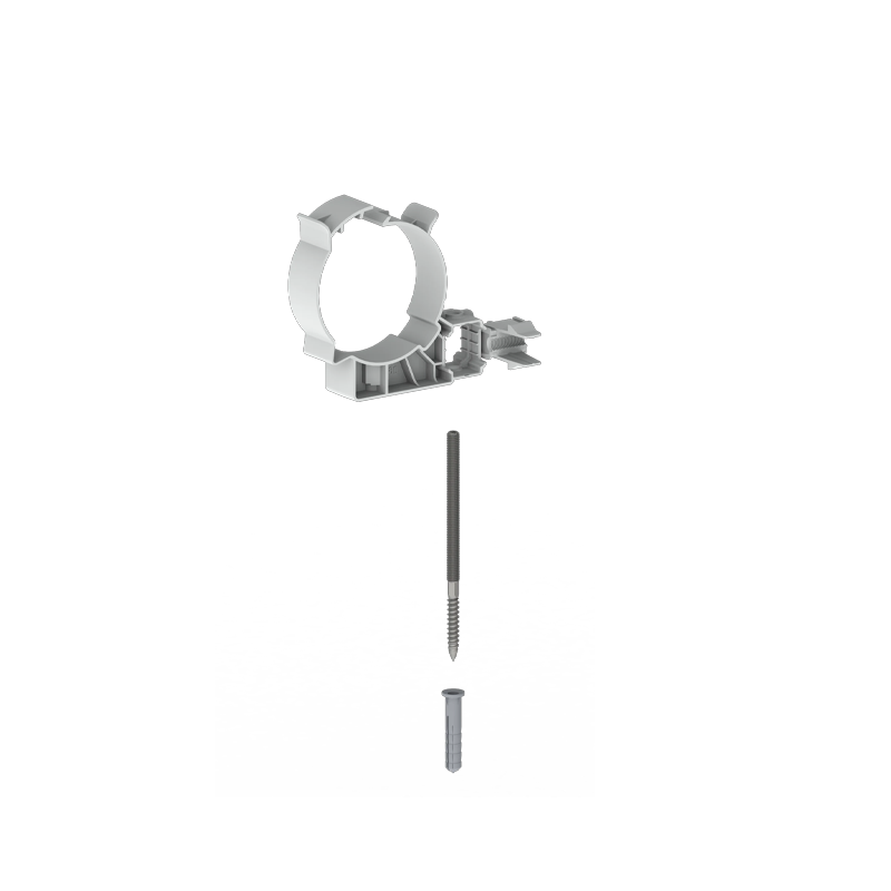 Burgerhout Easysafe muurbeugel PP 80mm wit 400452203