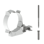 Burgerhout Easysafe muurbeugel PP 100mm wit 400452270