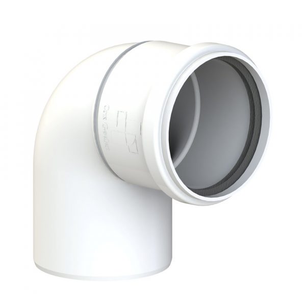 CoxDENS® Rookgasbocht 87° PP 80 mm