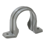 Dyka PVC Omegazadel 40mm grijs 20021883
