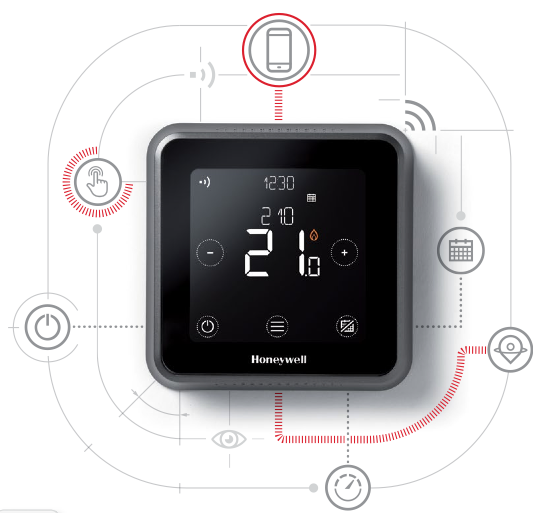 Honeywell Home Lyric T6 Wifi slimme thermostaat zwart Y6H810WF1005