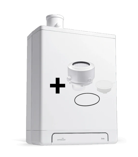 Intergas Kombi Kompakt HRE 36/30 7,1 - 26,3 kW CW5 60/100mm 043487| CVketel.nl