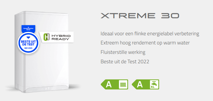 Intergas Xtreme 30 CW4 Intergas label | CVketel.nl