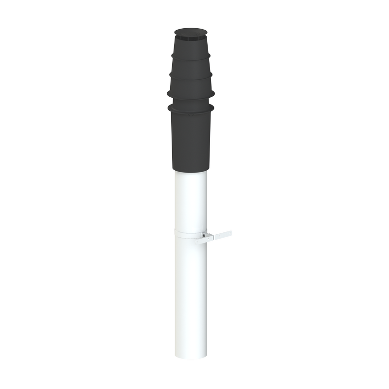 Cox Geelen Econext ® HR dakdoorvoer 1x60/100mm + PPs rookgaspijp AJDFAAB01