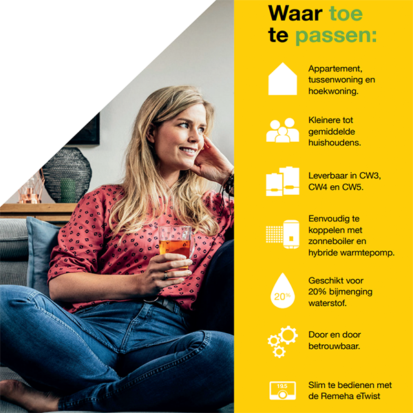 Remeha Avanta Ace 35C CW5 7768362 Waar toe te passen: ✔16,7 liter/min bij 40°C ✔10,30 liter/min bij 60°  ✔32,5kW vermogen ✔ Gratis verzending NL vanaf €150,-| CVketel.nl de goedkoopste van Nederland